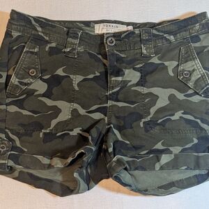 Torrid Olive Camo Cargo Shorts
